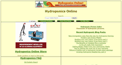 Desktop Screenshot of hydroponicsonline.com